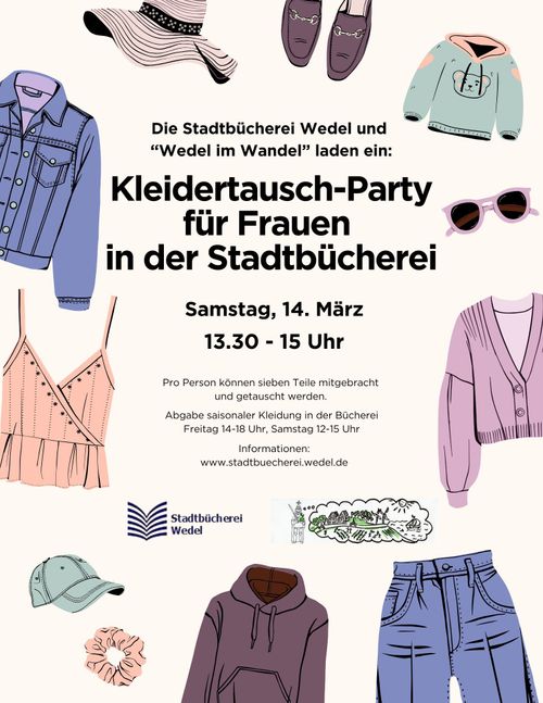 Kleidertauschparty für Frauen und Mädchen ab 12 Jahre