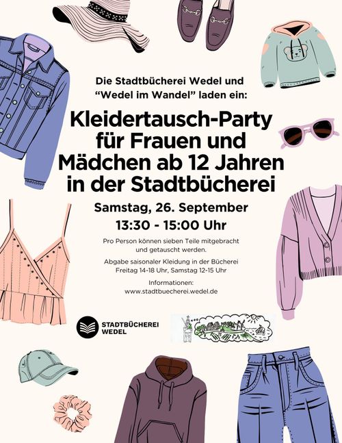 Kleidertauschparty für Frauen und Mädchen ab 12 Jahre