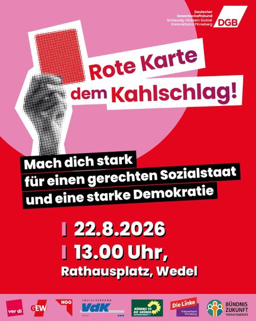 Demonstration: Rote Karte dem Kahlschlag 