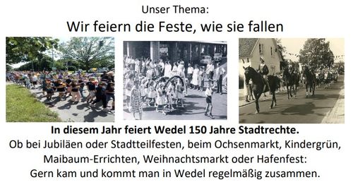 Screenshot von der Einladung zum Zeitzeugengespräch zum Thema "Wir feiern die Feste, wie sie fallen".
