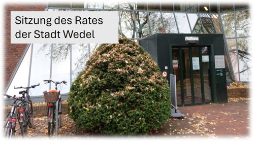 Sitzung des Rates der Stadt Wedel