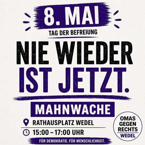 Mahnwache am 8. Mai - Tag der Befreiung 