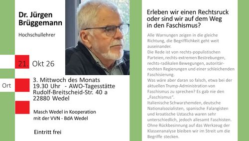 Erleben wir einen Rechtsruck oder ind wir auf dem Weg in den Faschismus?