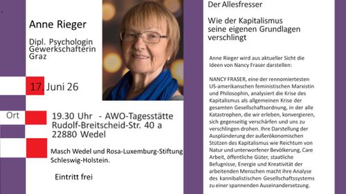 Der Allesfresser, wie der Kapitalismus seine eigenen Grundlagen verschlingt; Vortrag, Diskussion