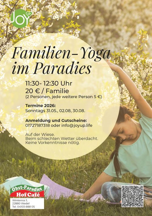 Familienyoga im Paradies