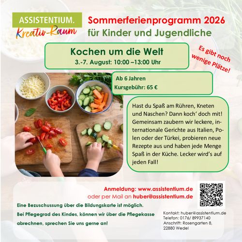 Kinder Kochkurs - Kochen um die Welt