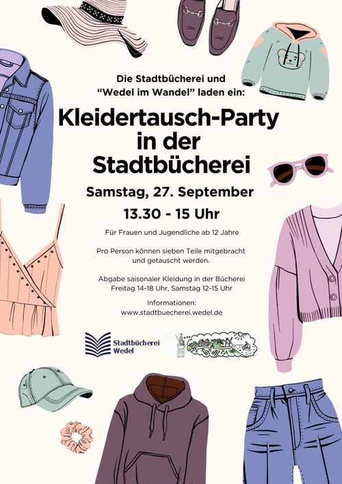 Kleidertauschparty für Frauen und Mädchen ab 12 Jahre