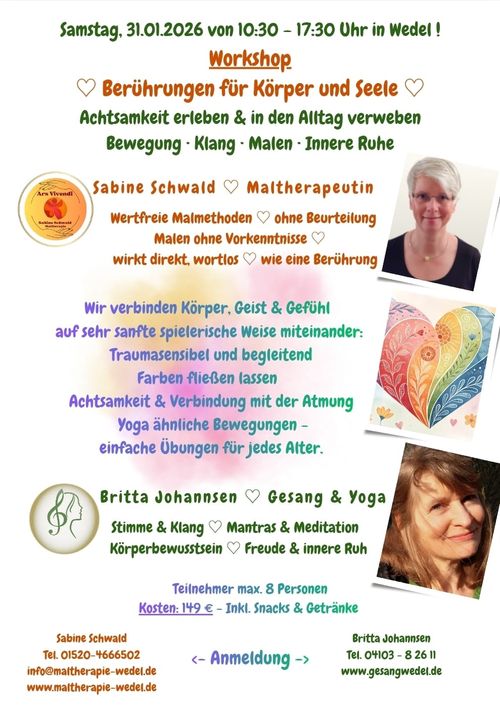 Tages-Workshop Berührungen für Körper und Seele