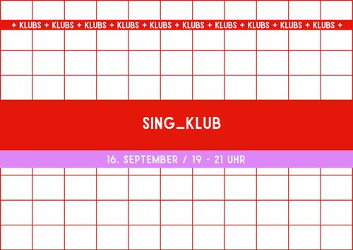 Symbolbild für den SING_KLUB in der Neuen Apotheke.