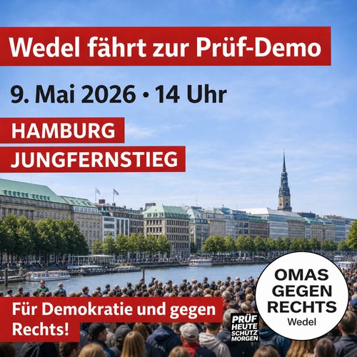 Wedel fährt zur Prüf-Demo nach Hamburg 