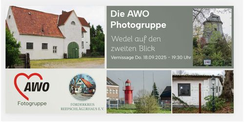 Vernissage der AWO Fotogruppe: Wedel auf den zweiten Blick. Hier ein Blick auf das Wasser- und Schifffahrtsamt.
