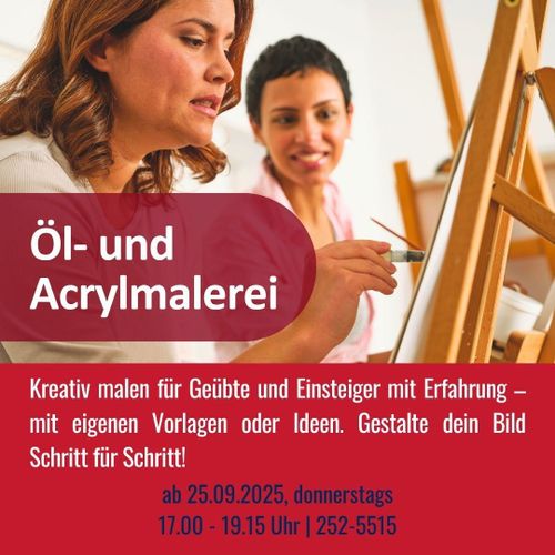 Öl- und Acrylmalerei am Donnerstag
