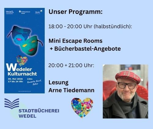9. Wedeler Kulturnacht in der Stadtbücherei Wedel