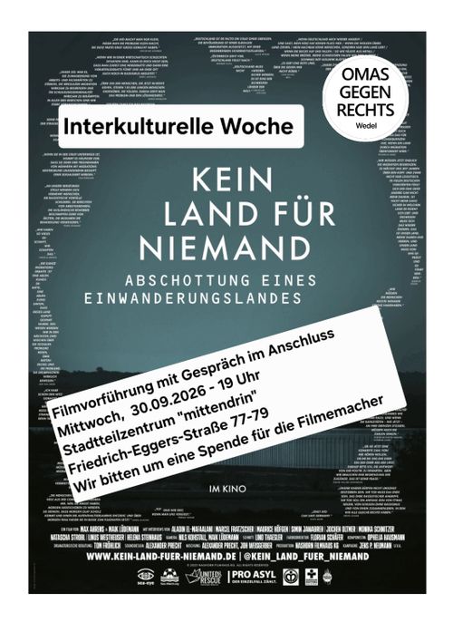 Filmvorführung "Kein Land für Niemand"